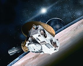 „Нови хоризонти“ в системата на Плутон—Харон (рисунка)