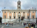 Palazzo Senatorio con la Torre Capitolina e la statua di Marco Aurelio