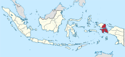 Peta lokasi Papua Barat