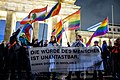 מפגיני זכויות להט"ב בלבנון בעת מצעד הגאווה בברלין, גרמניה בשנת 2019