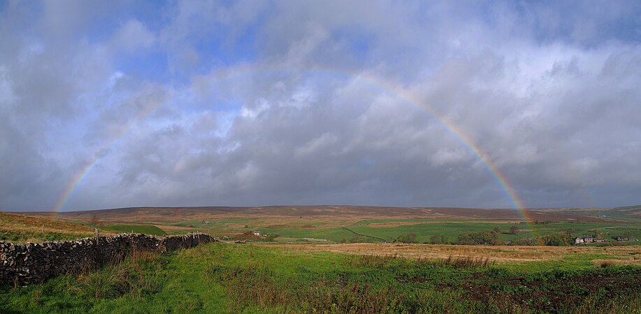 英國北约克郡馬里克的彩虹。