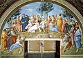 „Parnasas“ (apie 1511 m., Rafaelio kambariai, Vatikano muziejai)