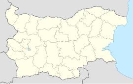Bulharsko s vyznačenou polohou kostola