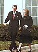 Маргарет Тетчер з Рональдом Рейганом у Білому Домі 28 лютого 1981