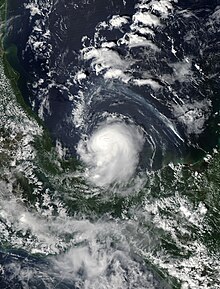 Bão Marco gần lúc mạnh nhất ở phía bắc Mexico vào ngày 6 tháng 10