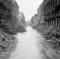 Scene of destruction in a Berlin street just off the Unter den Linden, 3 July 1945