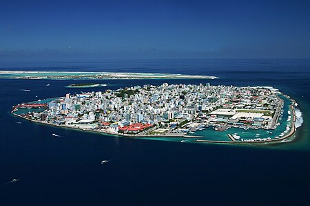 Male, Maldivler'in başkenti. (Üreten:Shahee)