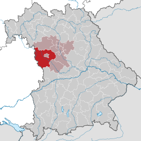 Localisation de Arrondissement d'Ansbach