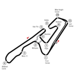 Plan du circuit international d'Okayama.