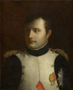 Portrait de Napoléon Bonaparte, huile sur toile, 65 × 53 cm[27], localisation inconnue.