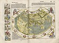 1497年の世界地図。インド洋南方が陸地となっている。