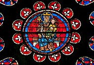 Glasmalerei in der Kathedrale Notre-Dame de Chartres