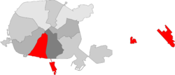 Кастрычніцкі раён на мапе