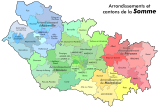 Somme kerületei és kantonjai
