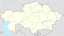 バイコヌール宇宙基地の位置（カザフスタン内）