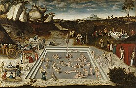 Lucas Cranach, Der Jungbrunnen (Fountain of Youth), 1546