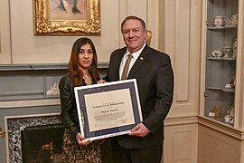Secretary Pompeo Presents Nadia Murad With a Certificate of Appreciation - 47010083081.jpg
