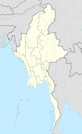 Рангун на карти Мјанмар