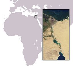Suezkanalen och dess läge