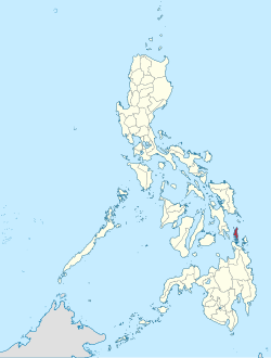 Mapa ning Caraga ampong Dinagat Islands ilage