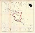 Этнаграфічная карта рассялення палякаў, створаная ў 1914 г. Чэславам Янкоўскім (1857—1929)