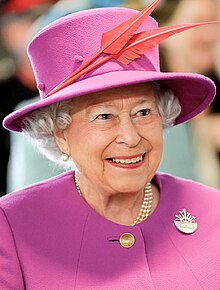 A photograph of Elizabeth II in her 89th year