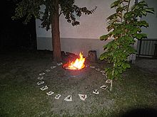 Runensteinkreis in Straubing - Sommersonnenwende Juni 2014