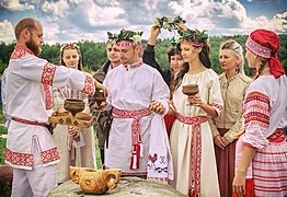 Rodnover Hochzeit in Russland