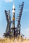 Soyuz-Rakéit zu Baikonur
