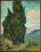 Vincentius van Gogh, Cypressi, 1889
