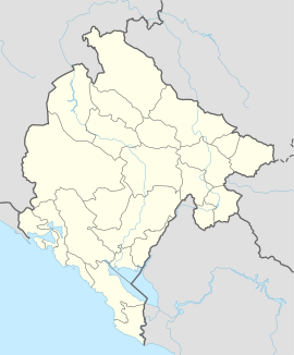 Бијела на карти Црне Горе