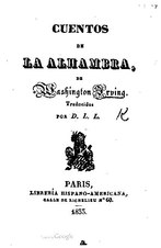 Cuentos de la Alhambra (1833), por Washington Irving    