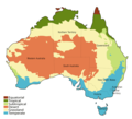 Austraalje, Klimaat oer 30 jierren (1961–1990).