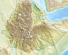 アディスアベバの位置（エチオピア内）
