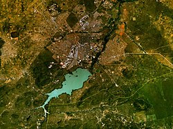 Satellite image of Gaborone
