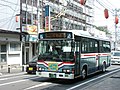 八戸市営バスとしては数少ない日野車。日野・レインボーRJ・KK-RJ1JJHK。