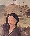 Krouglec'h war un dorgenn, en daolenn Ar c'harrad foenn, gant Hieronymus Bosch (1453-1516).