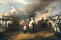 D Amerikaner nämme z Yorktown dr Lord Cornwallis un sy Armee gfange.