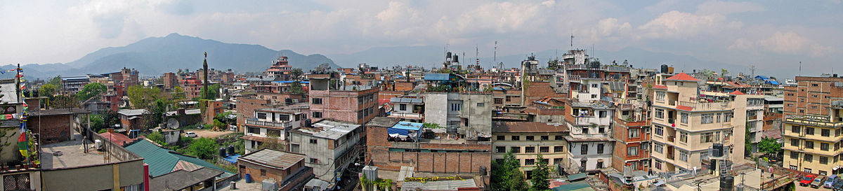Panoramatická fotografia mesta Káthmandu