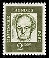 Briefmarke der Deutschen Bundespost (1962) aus der Serie Bedeutende Deutsche