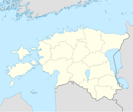 Poloha mesta v rámci Estónska