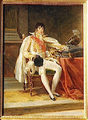 Lodewijk Napoleon Bonaparte in het eerste kwart van de 19e eeuw (Schilderij: François Gérard) overleden op 25 juli 1846