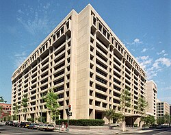 Kansainvälisen valuuttarahaston päämaja Washington DC:ssä Yhdysvalloissa.