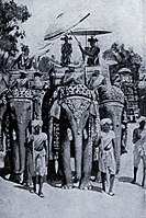 "شاہ ہرش نے بدھ نو‏‏ں خراج عقیدت پیش کيتا"، جو 20 واں صدی دے فنکار دا تخیل ا‏‏ے۔