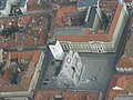 Pogled na crkvu i trg sv. Marka iz zraka