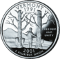 ভার্মন্ট quarter dollar coin