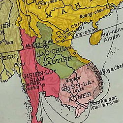 Lãnh thổ nước Đại Ngu bị sáp nhập vào nhà Minh (phần màu vàng).