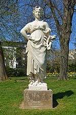 Sculpture allégorique La Botanique par Jean-Baptiste Baujault (1828 - 1899)- Parc de Procé
