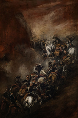 Charge in the Somosierra Gorge, Piotr Michałowski, 1837