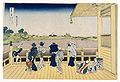 El Fuji vist des de la plataforma de Sasayedo, de Katsushika Hokusai, Brooklyn Museum of Art, Nova York